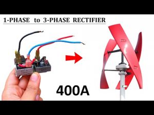 Make 400 Amps Bridge Rectifier ( AC to DC ) for Wind Turbine Generator | 1 Phase to 3 Phase