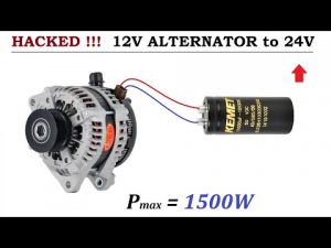 12V Car Alternator to 24V 64 Amps Generator – 1500W