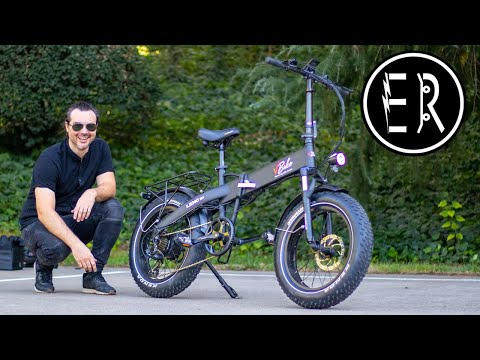 VBike Leno 20 review: 28 MPH, BRIGHT HEADLIGHT, fat tire, folding electric bike!