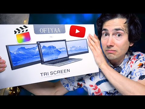 SUPERCHARGE your Laptop with 3 Monitors! 🖥(Offiyaa Triple Screen Review)