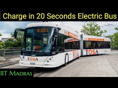 IIT Madras 20 Sec Flash Charging Electric Bus in India