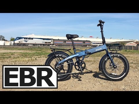 E-Lux Sierra Video Review – .6k Powerful Folding Fat Ebike, Trigger Throttle, Fenders