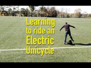 Learning to ride an electric unicycle