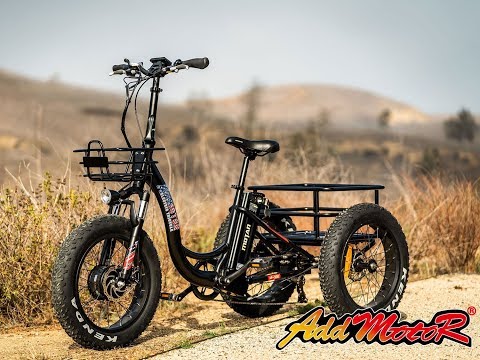 Addmotor MOTAN M-330 Electric Trike Tricycle 500W 3 Wheel Electric Bicycle 20″ Fat E-Trike