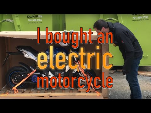 I bought a new ,800 ELECTRIC motorcycle!