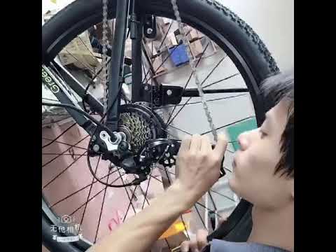 installation of rear wheel