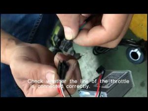 The throttle wire connection details — AN-EB004