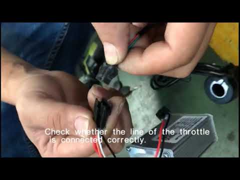 The throttle wire connection details — AN-EB004