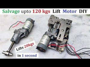 Small DC Motor Lifts 20kgs – Reuse 24V Linear DC Motor from OLD Metal Bender