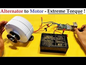 Run 24v 30 Amps PMG Alternator as Brushless DC Motor with UPS Battery & BLDC Controller