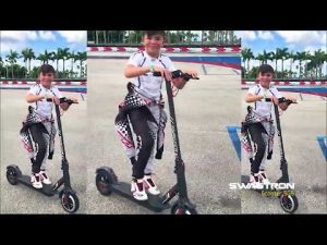 Legendary Racer EMERSON FITTIPALDI tries a SWAGTRON SWAGGER 5 ELITE