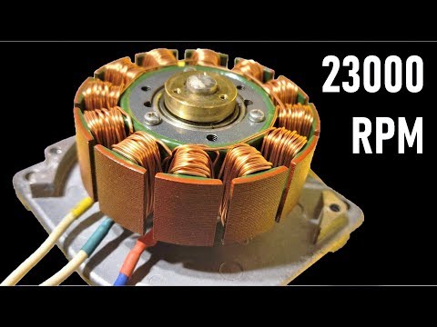 23000 RPM – Reuse 24V Super High Speed DC Motor from DEAD Printer – Brushless BLDC Motors