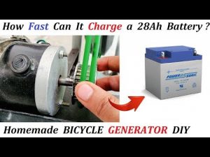 Charging 12V Battery using 220V Generator Bicycle – Amazing Idea