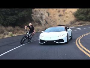 Lamborghini Huracan vs HPC Revolution E-Bike Canyon Run