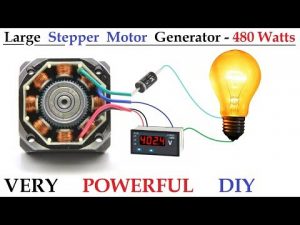 480 Watts Electric Dynamo Generator from Large Stepper Motor at Low RPM | Part – 1