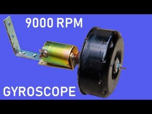 9000 RPM – 12V DC Motor Powered Electric Gyroscope DIY