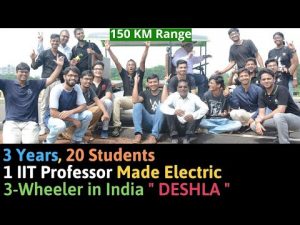 20 Students and IIT Professor Made Indigenous e-Rickshaw in India