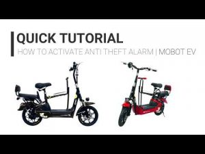 How to activate MOBOT EV UL2272 family e-scooter anti theft alarm | Quick tutorial