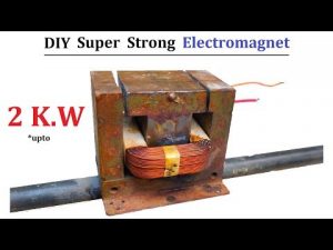 12v 2000 Watts Powerful Electromagnet using Microwave Transformer – 12v to 220v DC