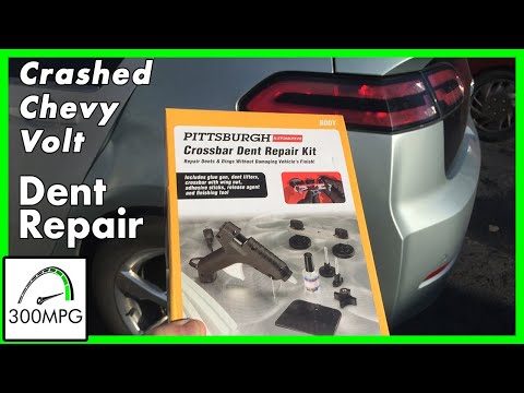 Crashed Chevy Volt Dent Repair – Paintless Dent Removal – Does it work?