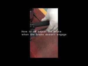 How to adjust the disc brake when the brake doesnt engage —Sunshine and Blue Spark