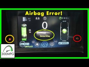 Crashed Chevy Volt – Airbag Error – Impact Sensors, Speakers, and Seat-Belt PreTensioners.