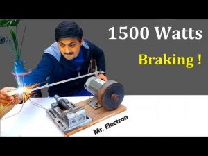 180v DC Motor to 1500W Flywheel Generator | Regenerative Braking 1.5 kw