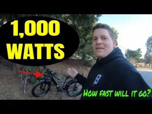 What’s the 1000 watt electric bike top speed?