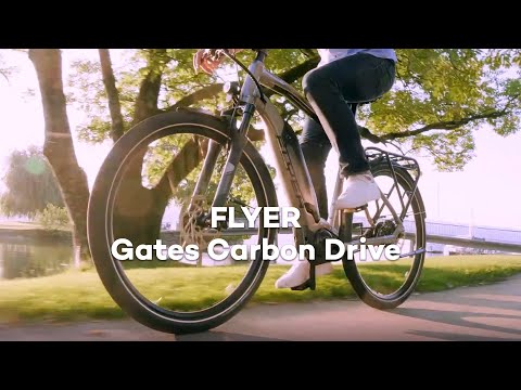 FLYER e-bikes with Gates Carbon Drive