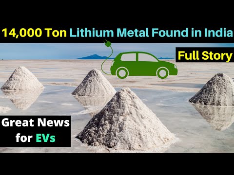 14,100 Tonnes of Lithium Reserves Found in India, Bangalore