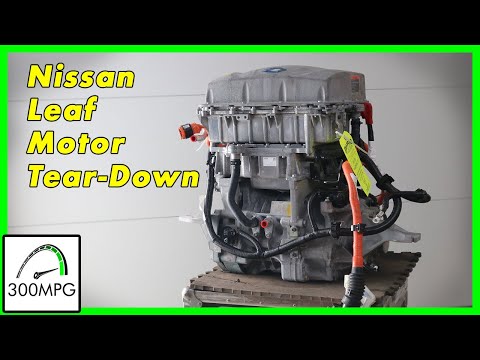 Nissan Leaf Drivetrain Disassembly (Teardown to EM57 Motor)