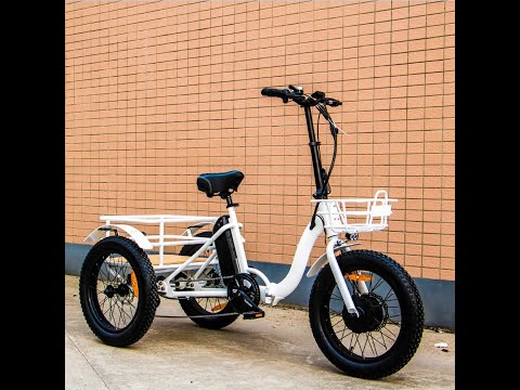 EUNORAU NEW-TRIKE 48V500W 20” Step-Through Fat Tire Folding Electric Tricycle