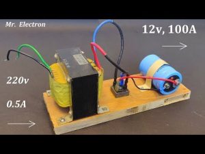 12V 100A DC from 220v AC for High Current DC Motor – Power Supply from UPS Transformer