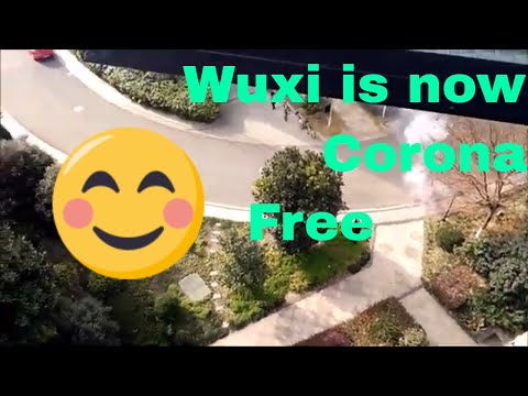 #coronavirusupdates,Wuxi declared Corona free,Chinese reaction.Unique way to celebrate.