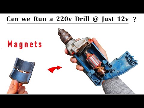 Convert 220v ac Universal Motor drill to 12V DC Motor drill machine