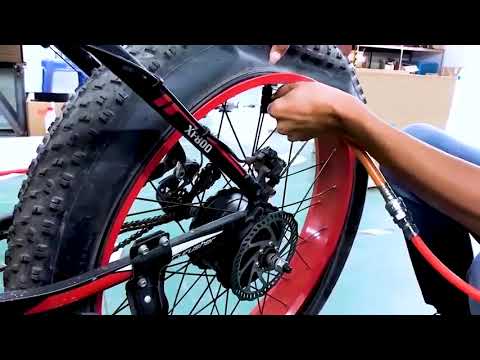 How to Replace XF800 Ebike Rear Flat Tire | Cyrusher Sports