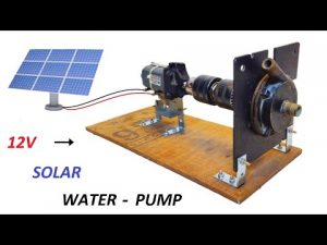 Make 12V 5A DC Motor Solar Water Pump from old 220v Induction Motor Pump DIY