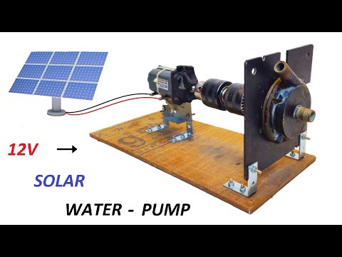 Make 12V 5A DC Motor Solar Water Pump from old 220v Induction Motor Pump DIY
