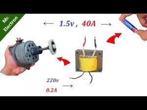 1.5V 40A DC from 220v AC for DC Motor & Batrey Chargning using Electric Transformer