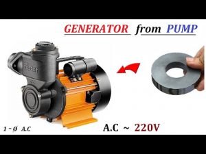 220V 500W AC Electric Dynamo Generator from Induction Motor Water Pump