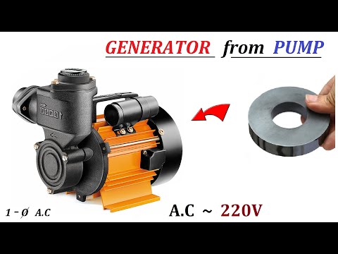 220V 500W AC Electric Dynamo Generator from Induction Motor Water Pump