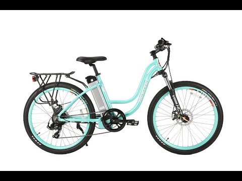 X treme trail climber electric bike mint green step through frame In stock for only 9