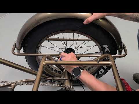 Fat Trike rear fender install