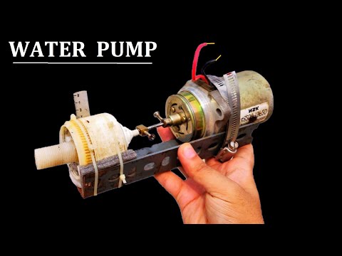 Make 12V 5A DC Motor Water Pump from Old & Discarded Stuff – HEAVY THROW !