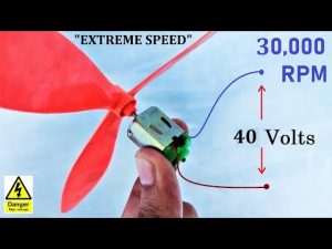 30,000 RPM – 3v DC Motor FORCED at 40v 30 Amps High RPM | CAN IT FLY ?