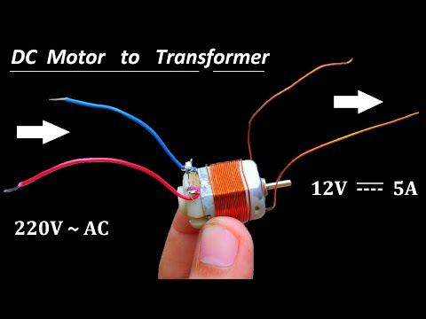 12V 5A DC Supply from 220V AC using DC Motor as Transformer – NEW IDEA