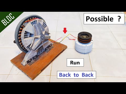 Can we Run Brushless DC Motor s back to back ? 220v BLDC Washing Machine Motor