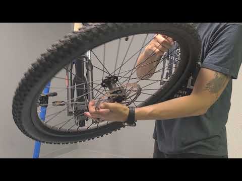 Mountain bike front wheel removal
