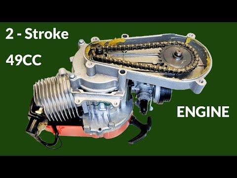 49cc Engine 2-Stroke Pull Start with Transmission For Mini Moto Dirt Bike | Review ( Mr Electron )