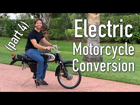 DIY electric motorcycle conversion (Part 4: motor/battery)